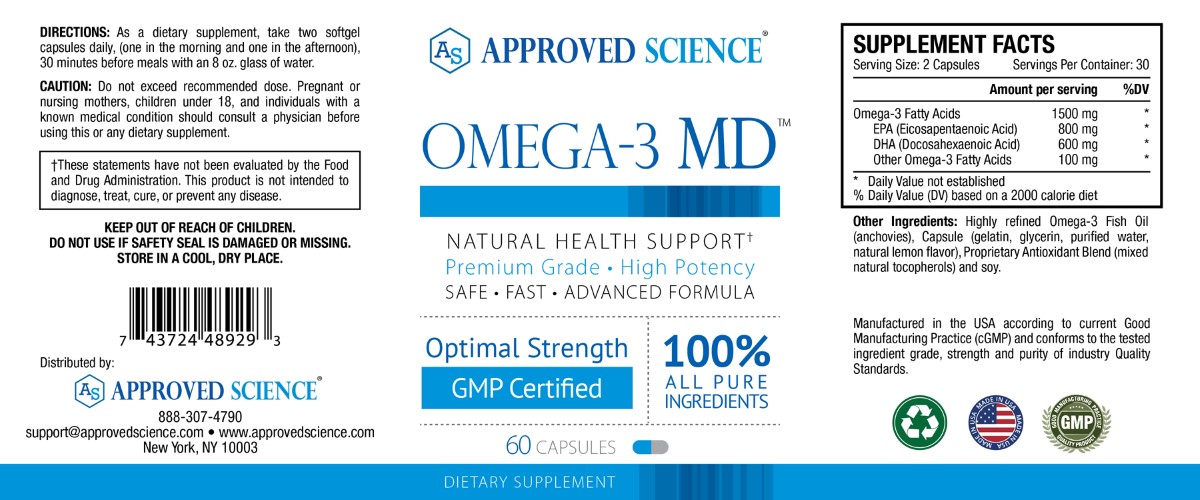 Omega-3 MD Supplement Facts